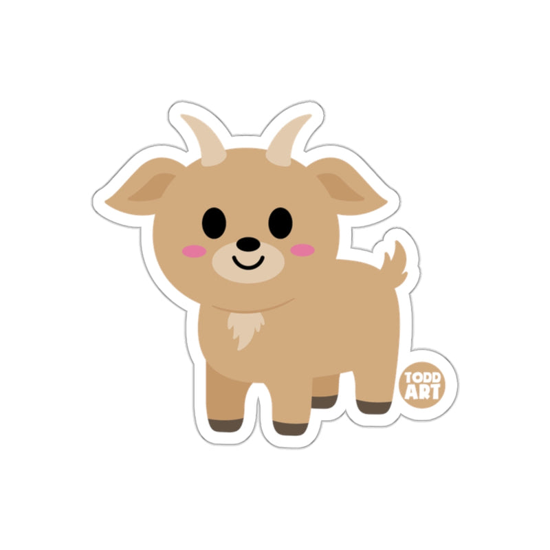 Load image into Gallery viewer, Cute Cartoon Baby Goat Sticker by Todd Art
