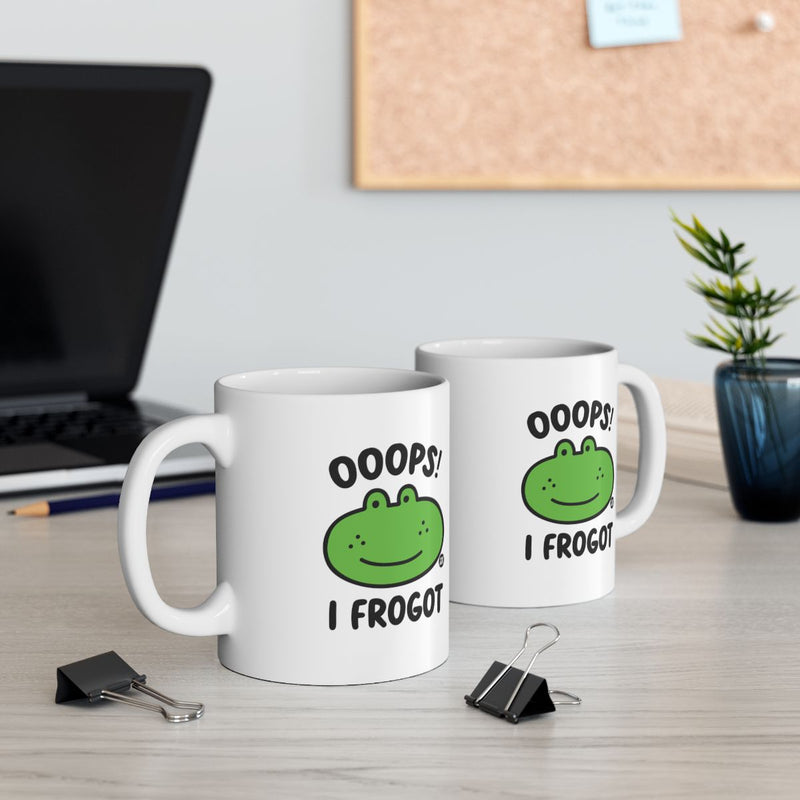 Load image into Gallery viewer, Ooops I Frogot Cute Frog Design Coffee Mug
