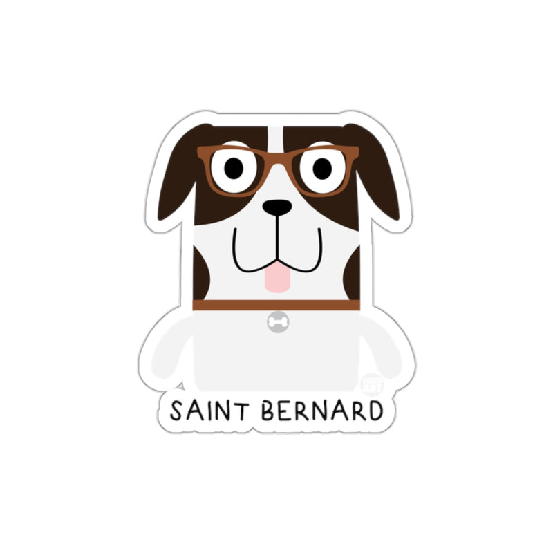 Load image into Gallery viewer, Cute Cartoon Saint Bernard Sticker with Glasses
