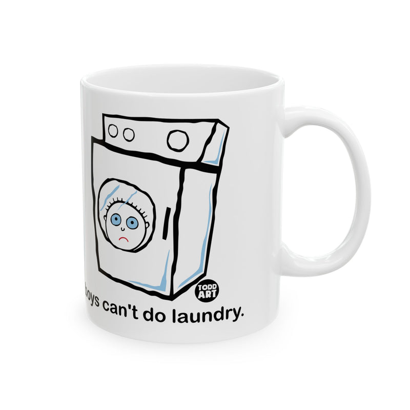 Load image into Gallery viewer, Boys Can&#39;t Do Laundry Coffee Mug, Funny Boys Are Stupid Mug
