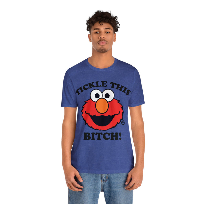 Load image into Gallery viewer, Tickle This Elmo Parody Unisex Tee, Adult Humor Tee, Cartoon Tee Adult
