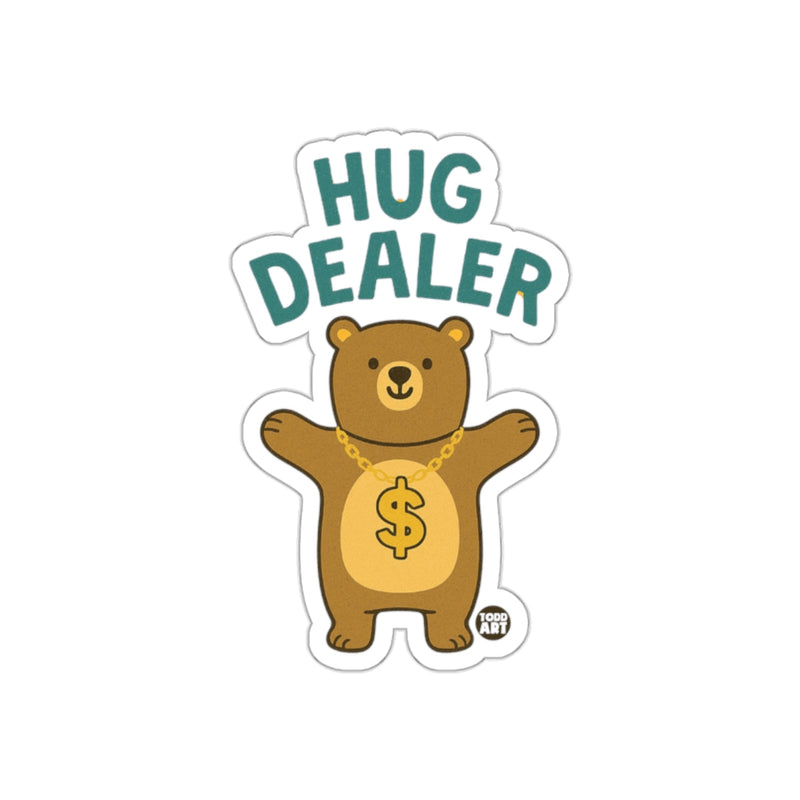 Load image into Gallery viewer, Hug Dealer Bear Sticker Cute Bear with Dollar Chain
