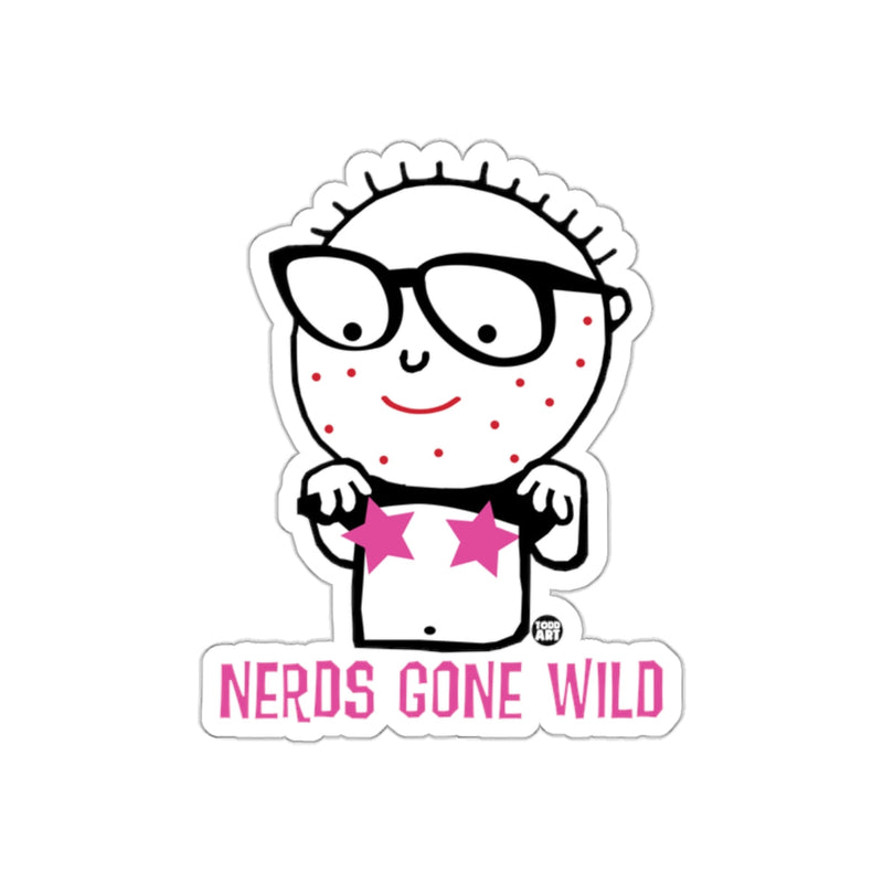 Load image into Gallery viewer, Nerds Gone Wild Sticker Fun Quirky Design for All
