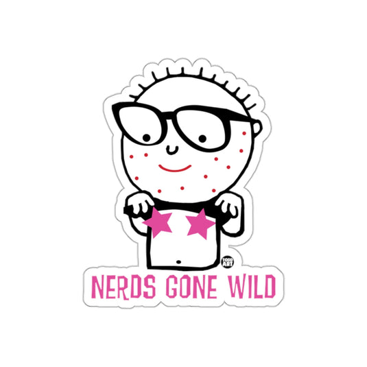 Nerds Gone Wild Sticker Fun Quirky Design for All