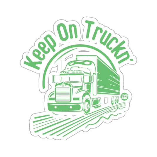 Keep On Truckin' Classic Retro Truck Design Sticker
