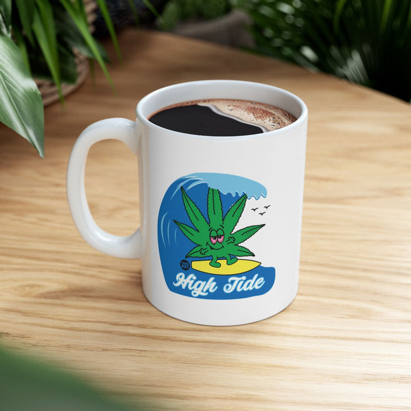 Load image into Gallery viewer, High Tide Surfing Leaf Fun Coffee Mug

