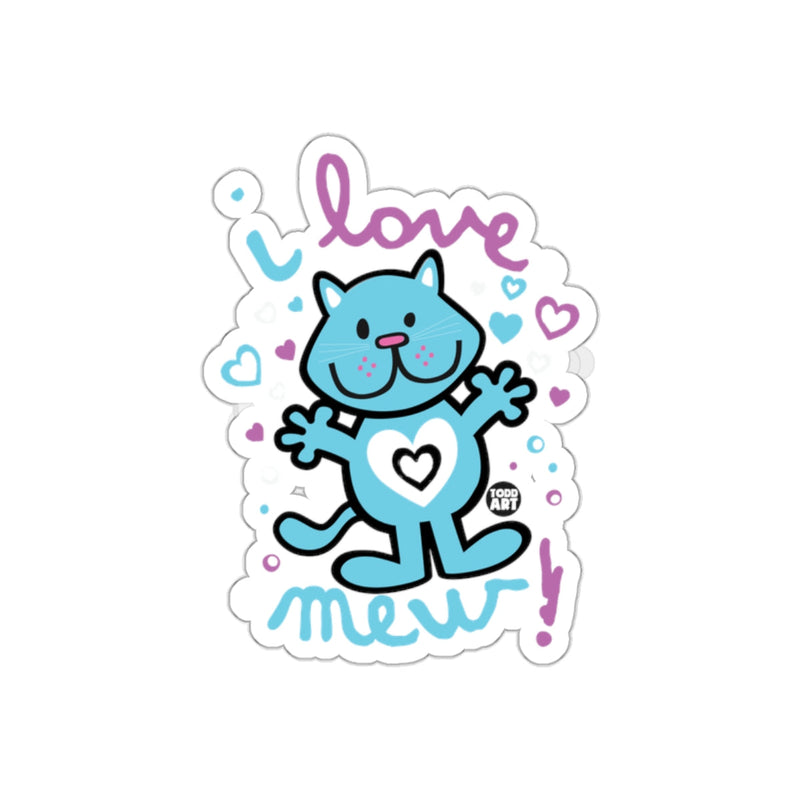 Load image into Gallery viewer, Cute Blue Cat I Love Mew Design for Cat Lovers
