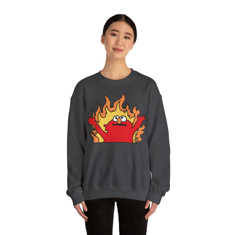 Load image into Gallery viewer, Hellmo Sweatshirt, Funny Hellmo Elmo Sweatshirt, Elmo Parody Sweatshirts Comfy
