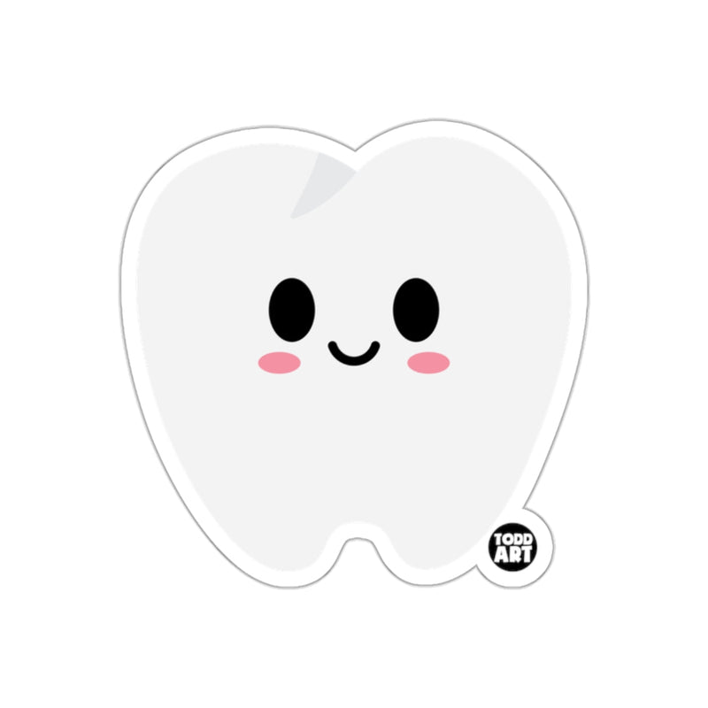 Load image into Gallery viewer, Cute Happy Tooth Art Sticker for Dental Enthusiasts
