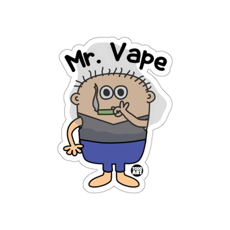 Load image into Gallery viewer, Mr. Vape Cartoon Character Custom Sticker
