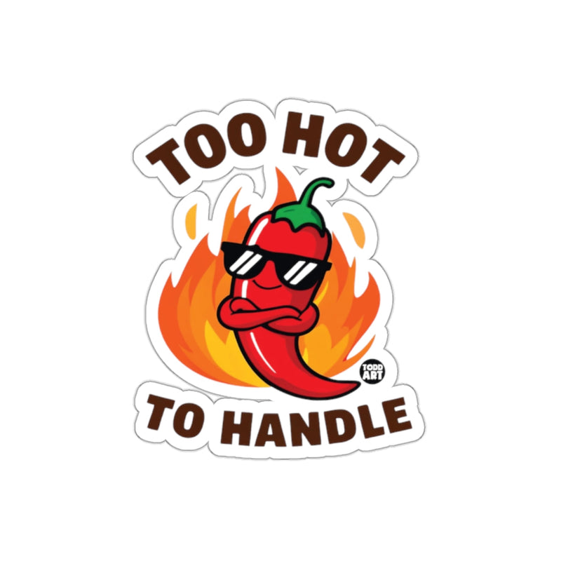 Load image into Gallery viewer, Too Hot to Handle Cool Chili Pepper Sticker
