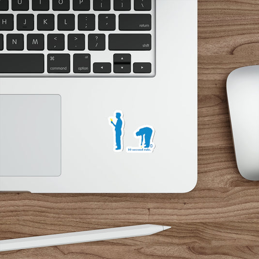 10 Second Rule Funny Vinyl Decal Sticker for Laptops