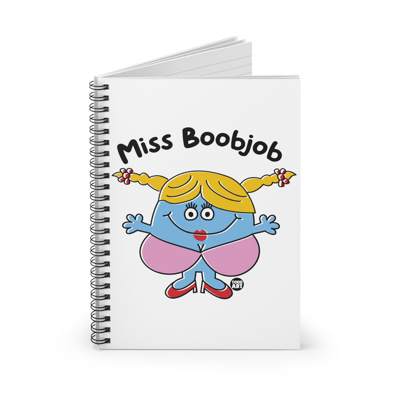 Load image into Gallery viewer, Miss Boobjob Notebook Spiral Notebook - Ruled Line
