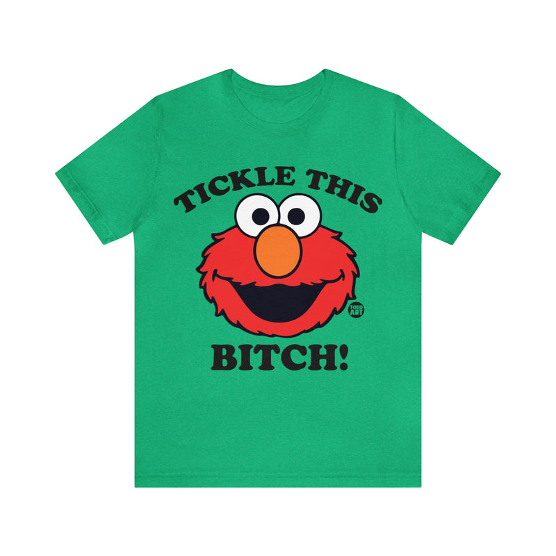 Load image into Gallery viewer, Tickle This Elmo Parody Unisex Tee, Adult Humor Tee, Cartoon Tee Adult
