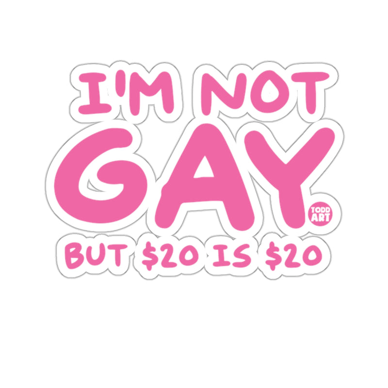 Load image into Gallery viewer, I'M NOT GAY BUT $20 IS $20 Funny Quote 
