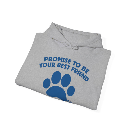 I Promise to Be Your Best Friend Pinky Paw Swear Dog Unisex Heavy Blend Hooded Sweatshirt