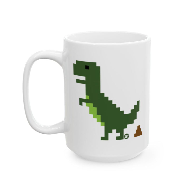 Load image into Gallery viewer, Retro Dinosaur Graphic on Classic White Mug
