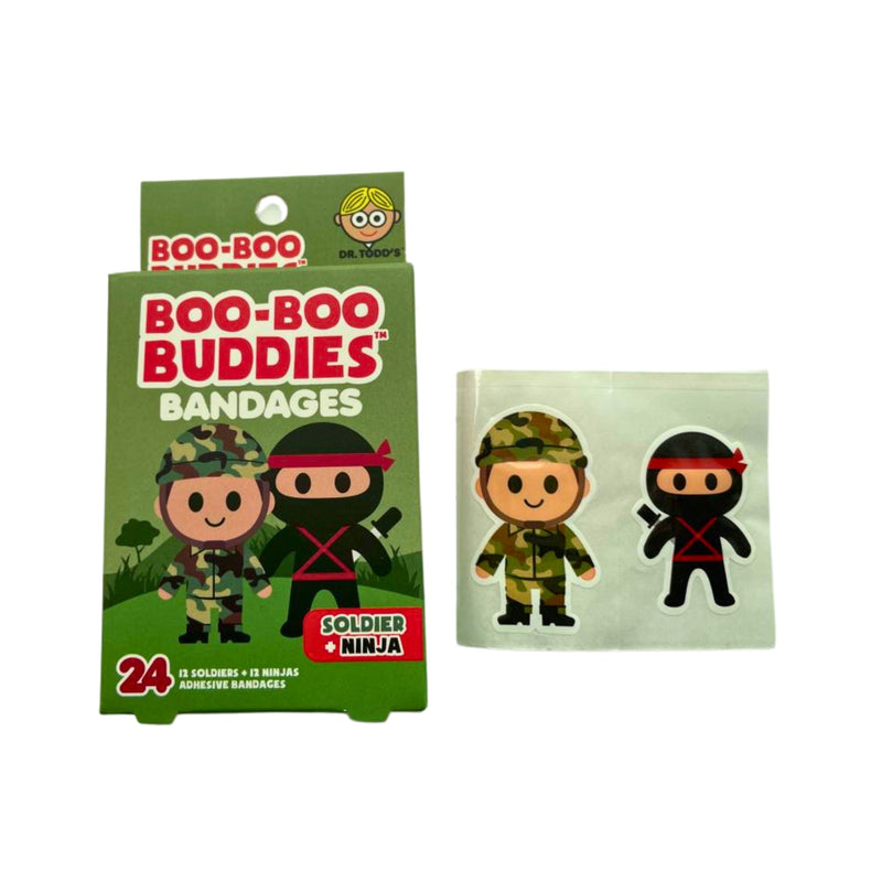 Load image into Gallery viewer, Boo-Boo Buddies Soldier and Ninja
