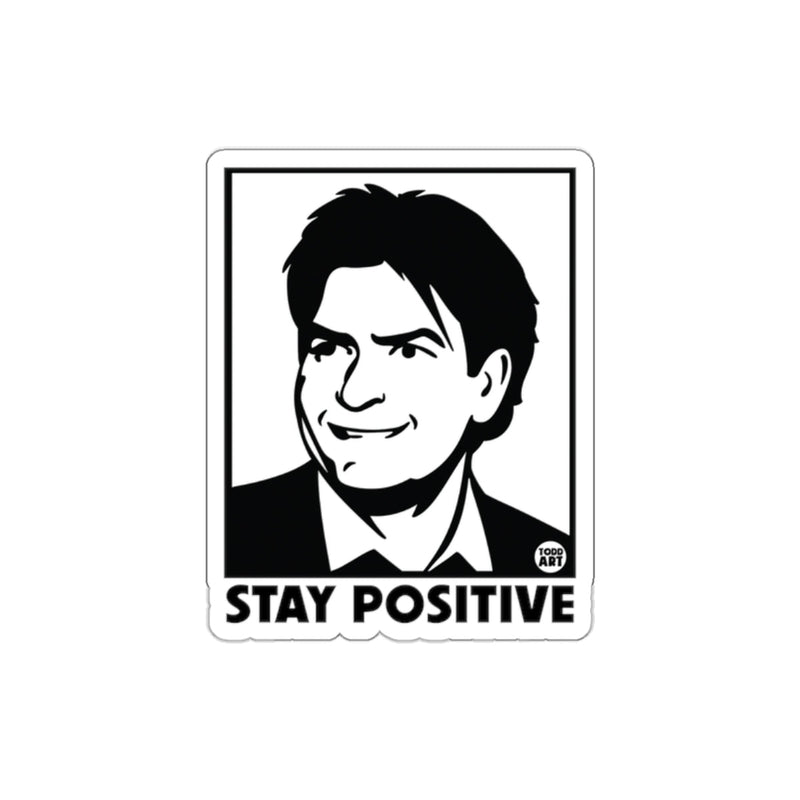 Load image into Gallery viewer, Stay Positive Image Portrait Illustration Art sticker
