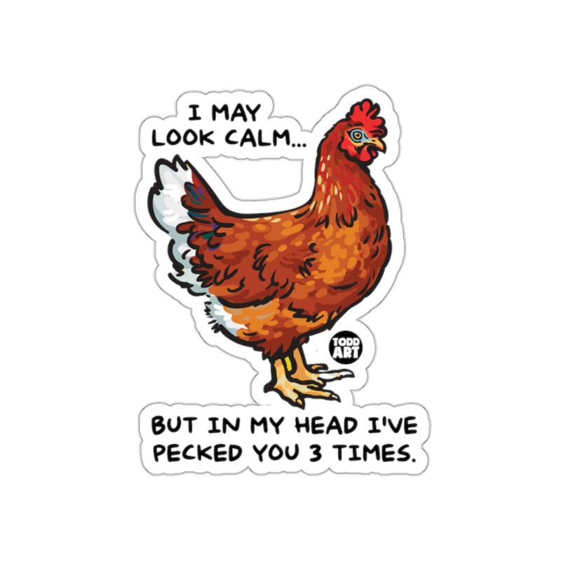 Load image into Gallery viewer, Chicken Sticker Funny Humorous Artwork Decor Sticker
