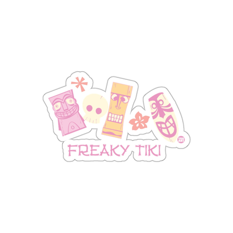 Load image into Gallery viewer, Colorful Freaky Tiki Art Sticker for Funny Decor
