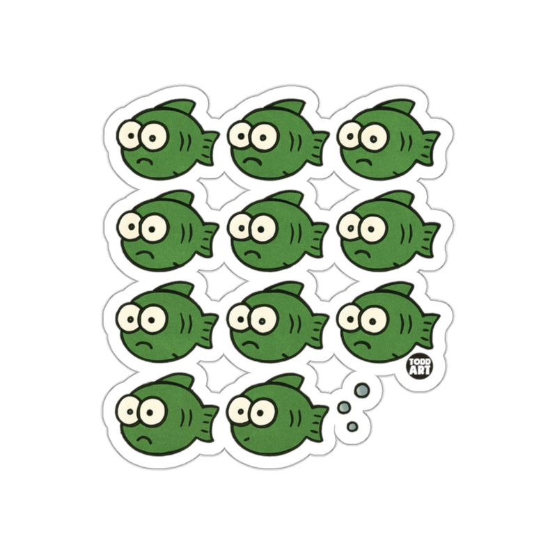 Load image into Gallery viewer, Cute Cartoon Green Fish Sticker Pack for All Ages
