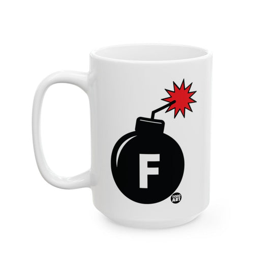 Explosive F Bomb Fun Graphic White Coffee Mug