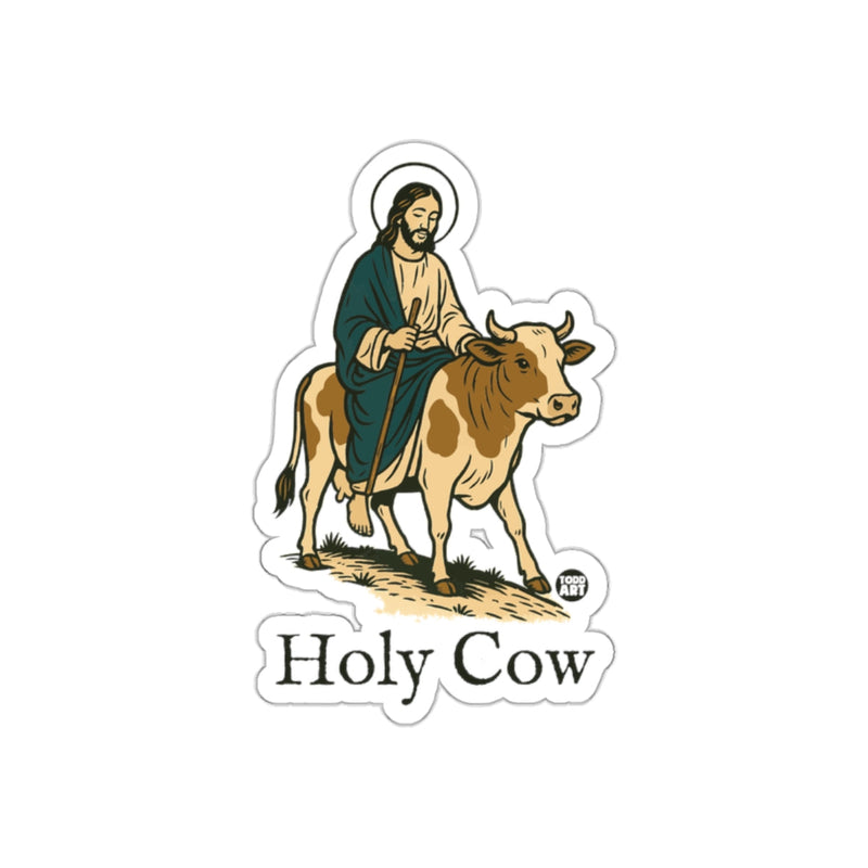 Load image into Gallery viewer, Holy Cow Sticker by Todd Art

