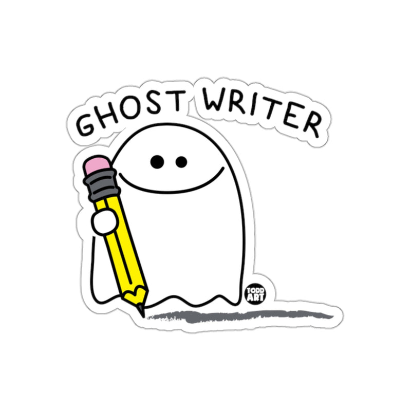 Load image into Gallery viewer, Ghost Writer Todd Art Sticker with Pencil Sketch Design

