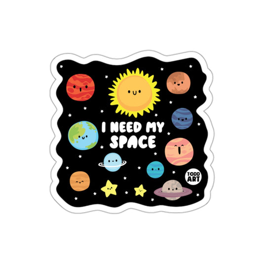 I Need My Space Fun and Colorful Astronaut Art