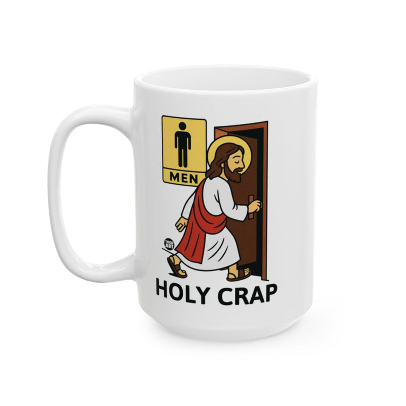 Load image into Gallery viewer, Holy Crap Funny Men Restroom Jesus Coffee Mug
