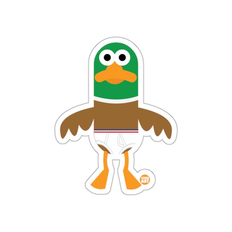 Load image into Gallery viewer, Funny Cartoon Duck With Boxer Shorts Sticker
