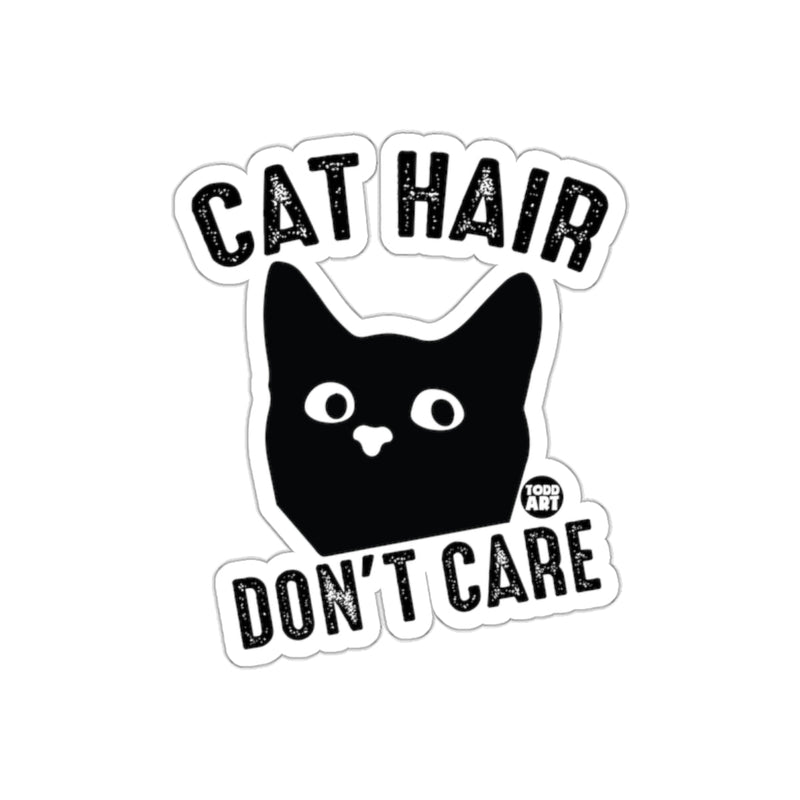 Load image into Gallery viewer, Cat Hair Don't Care Cute Black Cat Artwork sticker
