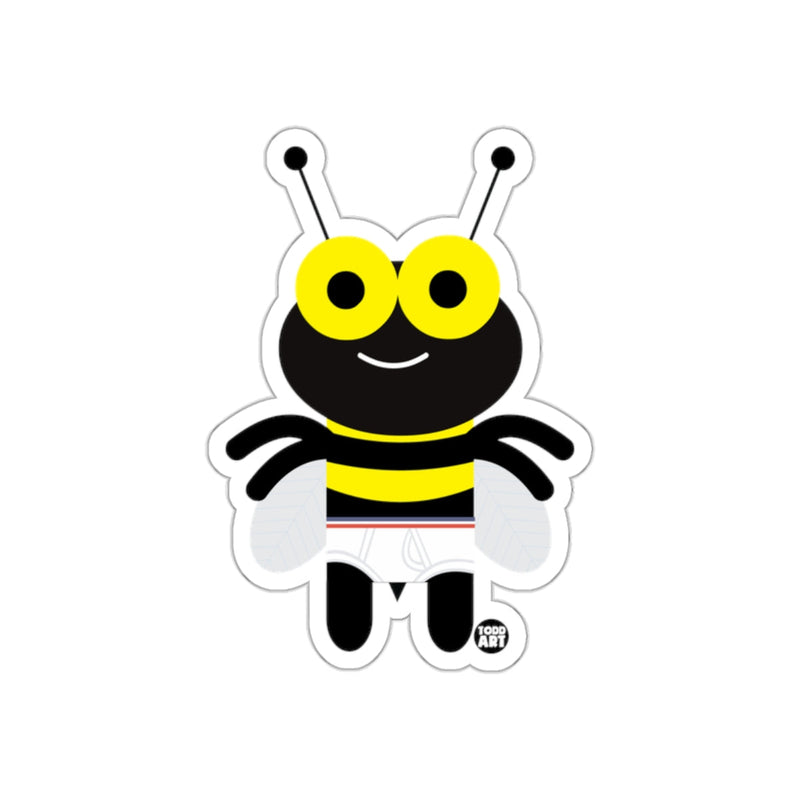 Load image into Gallery viewer, Cute Smiling Bumble Bee Character Sticker Product
