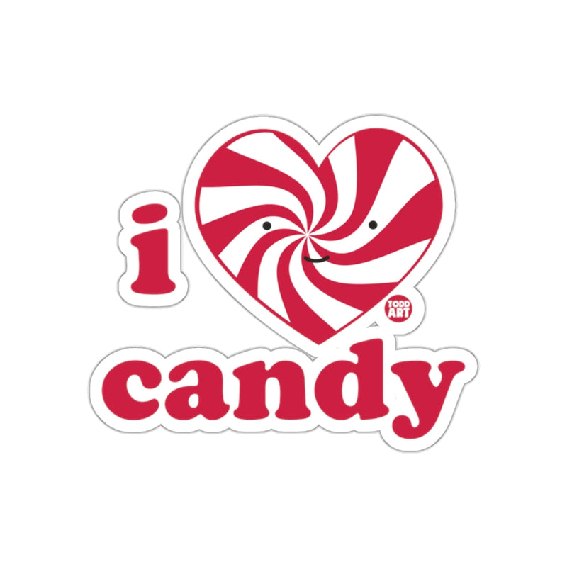 Load image into Gallery viewer, I Heart Candy Peppermint Swirl Sticker Design
