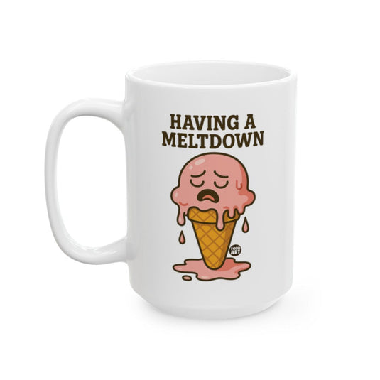 HAVING A MELTDOWN Ice Cream Cone Design Mug