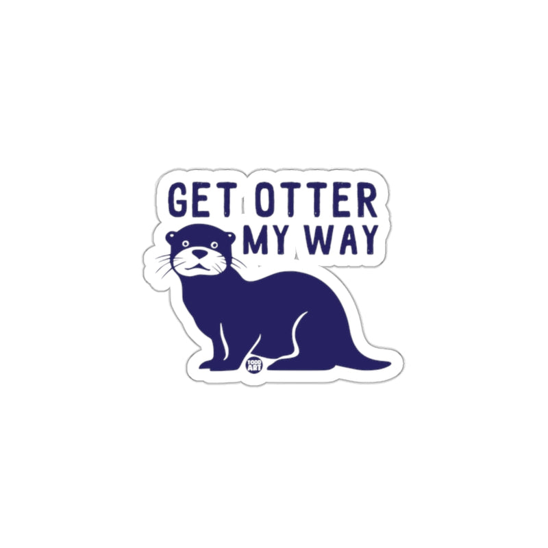 Load image into Gallery viewer, Get Otter My Way Cute Otter Animal Sticker Decal
