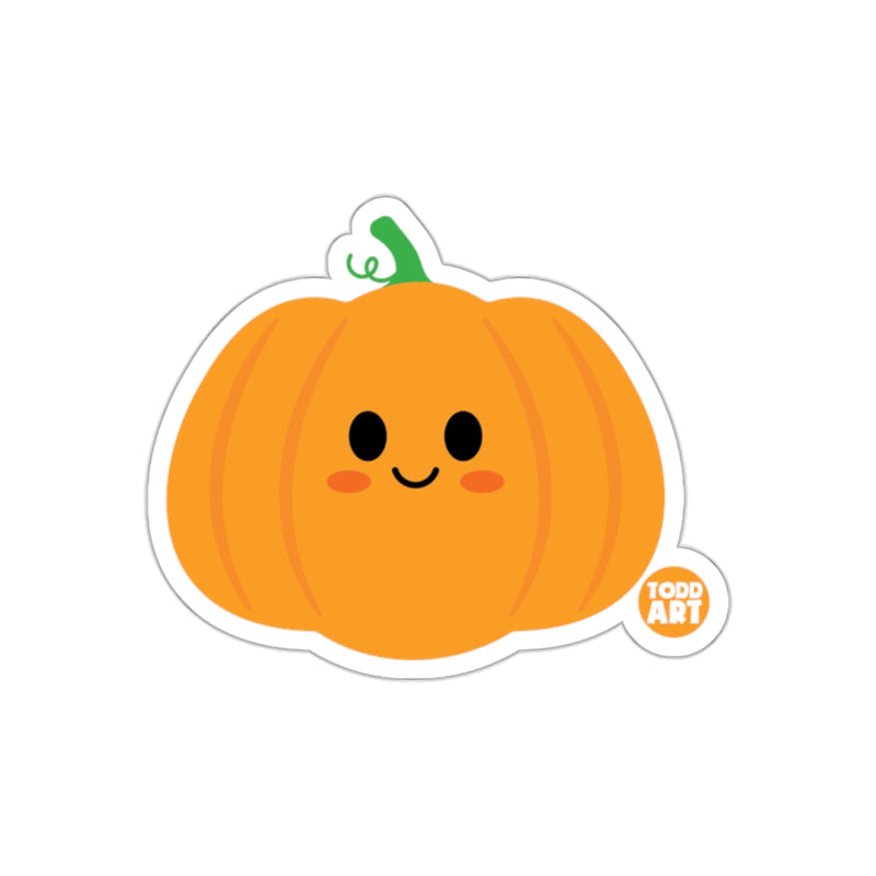 Load image into Gallery viewer, Cute Smiling Pumpkin Sticker for Autumn and Halloween
