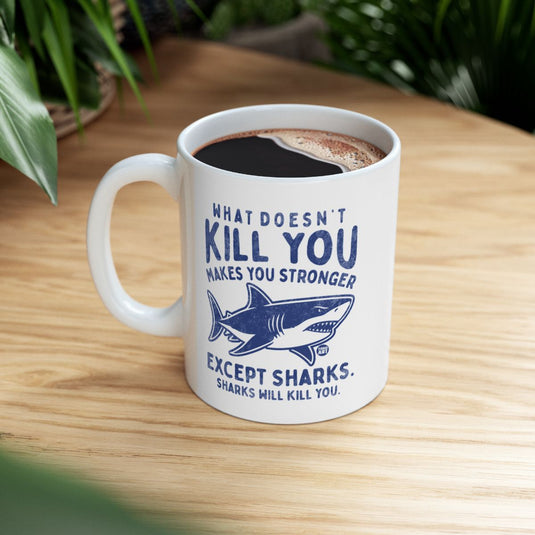 Inspirational Mug with Shark Design for Coffee Lovers