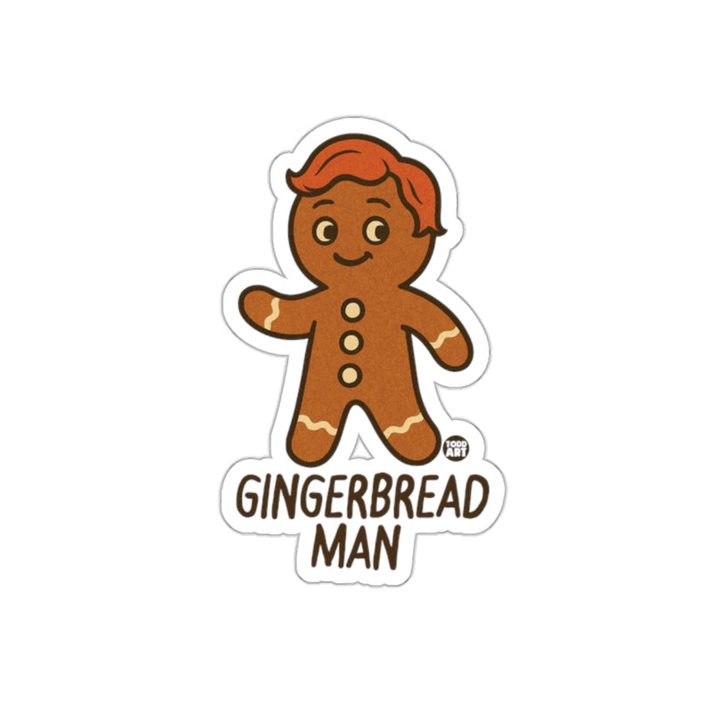 Load image into Gallery viewer, Cute Gingerbread Man Sticker for Holiday Fun
