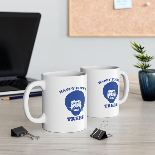 Happy Trees Coffee Mug for Desktop Office Drinkware