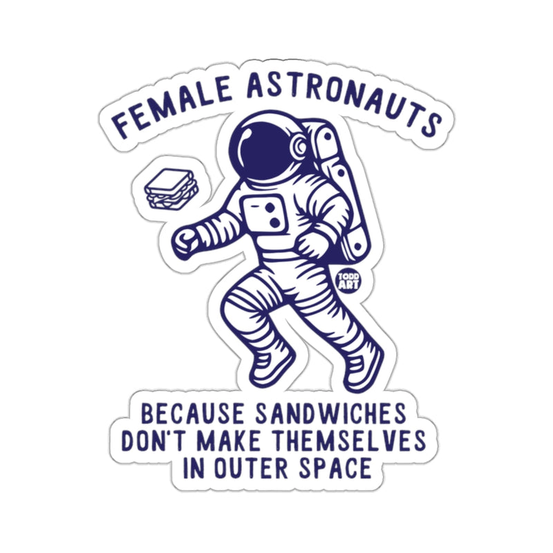 Load image into Gallery viewer, Female Astronauts Sandwiches Outer Space Sticker
