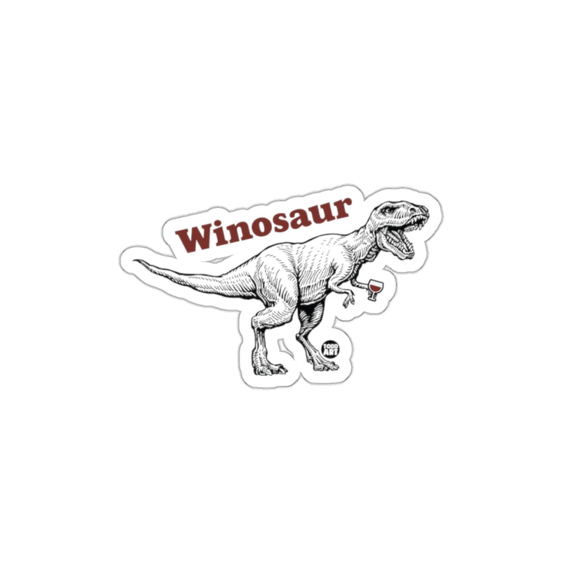 Load image into Gallery viewer, Winosaur Funny Dinosaur with Wine Sticker product
