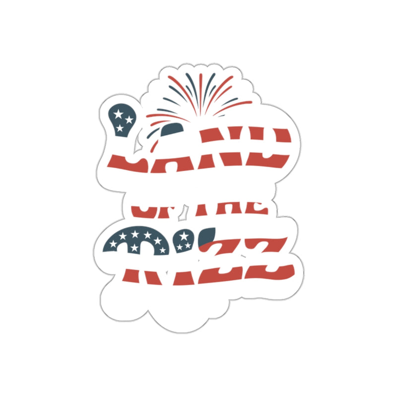Load image into Gallery viewer, Patriotic Land of the Free Sticker Festive Item
