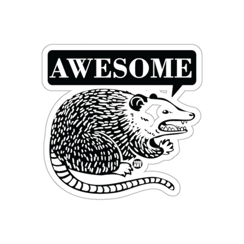 Load image into Gallery viewer, Awesome Possum Graphic Vector Illustration sticker
