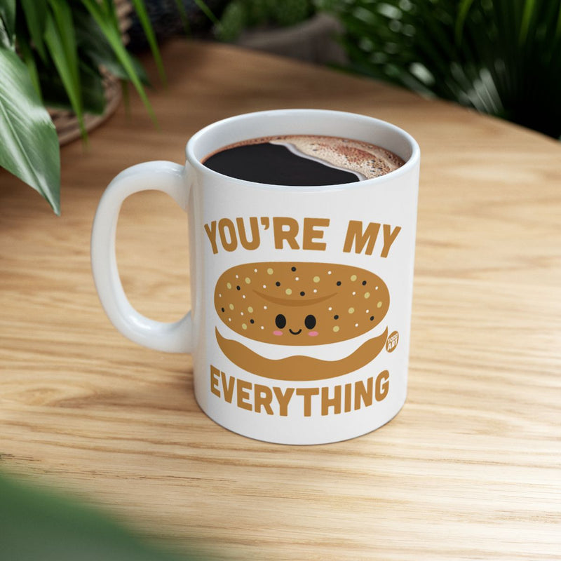 Load image into Gallery viewer, You're My Everything Cute Bagel Design Mug
