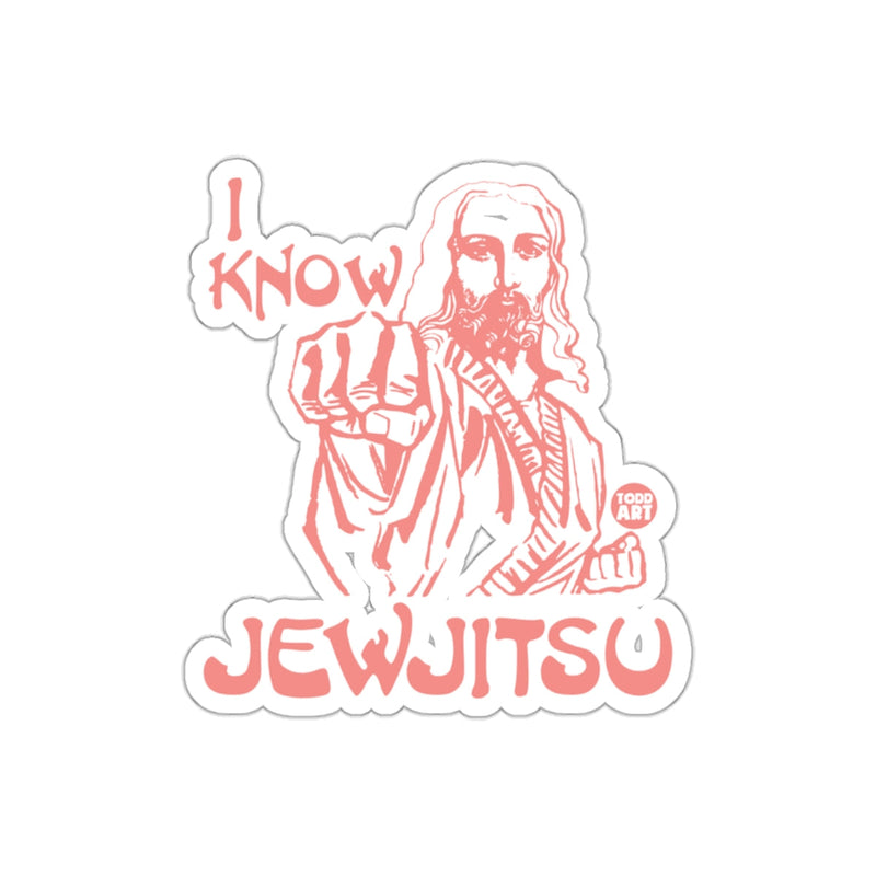 Load image into Gallery viewer, I Know JewJitsu Sticker Perfect for Unique Decor
