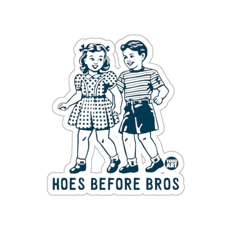 Load image into Gallery viewer, Hoes Before Bros Retro Style Sticker
