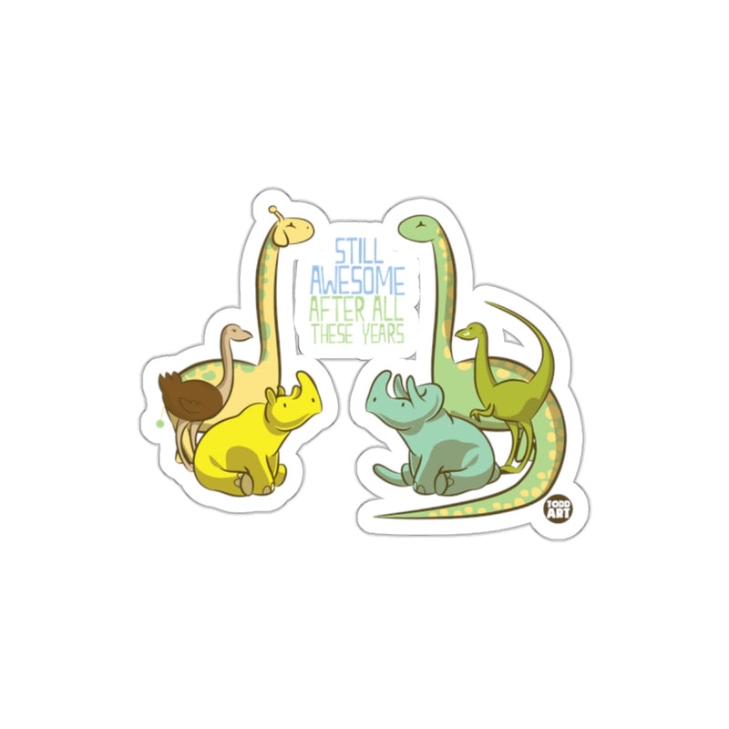 Load image into Gallery viewer, Cute Dinosaur Group with Fun Quote Sticker
