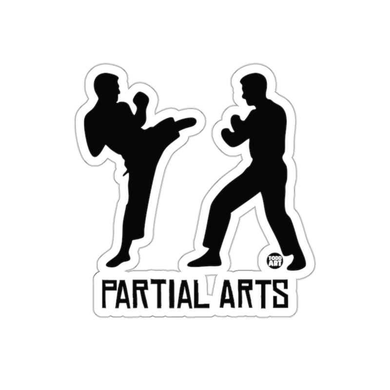 Load image into Gallery viewer, Partial Arts Black Silhouette Martial Arts Sticker
